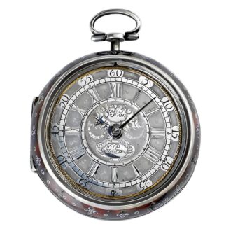 English silver pair cased verge pocket watch Circa 1690 English silver pair cased verge pocket watch Circa 1690