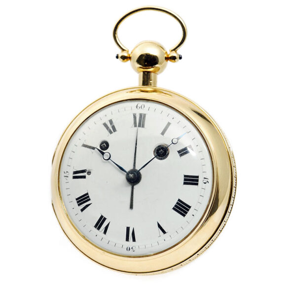 German gold quarter repeater with alarm Circa 1825
