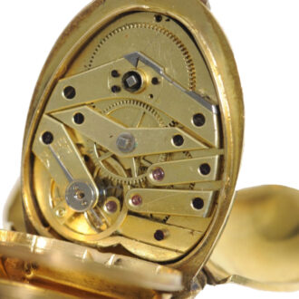 Swiss gold, enamel and diamond set scarab form watch Circa 1870