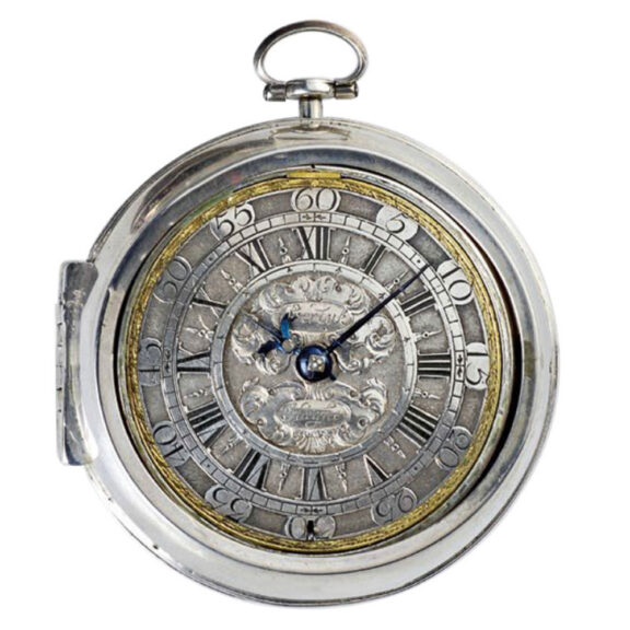 Dutch silver pair cased verge pocket watch Circa 1720
