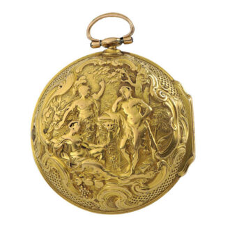 English pair cased pocket watch “Hercules at the Crossroads” Circa 1753