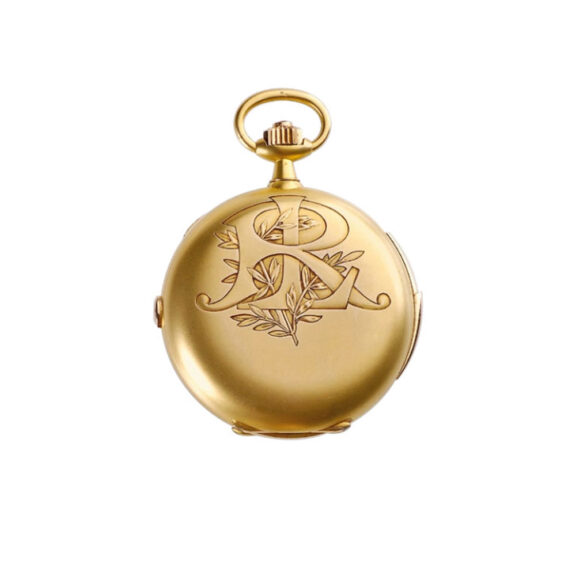 French gold repeating pocket watch with chronograph Circa 1910 French gold repeating pocket watch with chronograph Circa 1910
