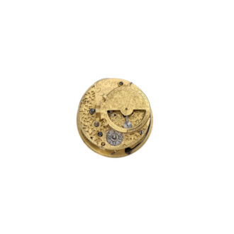 English gold verge watch with "mock pendulum balance" Circa 1720