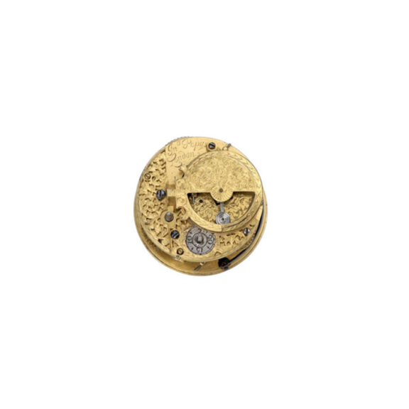 English gold verge watch with "mock pendulum balance" Circa 1720 English gold verge watch with "mock pendulum balance" Circa 1720
