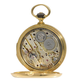 Swiss gold repeating hunting cased pocket watch Circa 1870