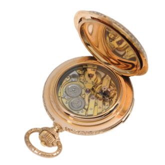 Very heavy Swiss gold minute repeating watch Circa 1900