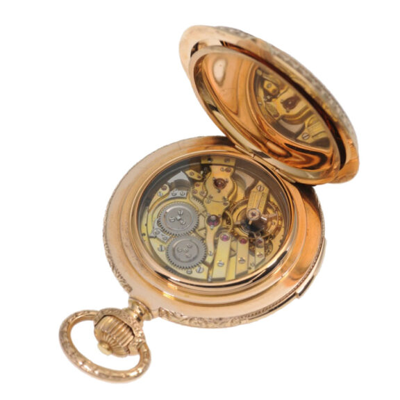 Very heavy Swiss gold minute repeating watch Circa 1900 Very heavy Swiss gold minute repeating watch Circa 1900