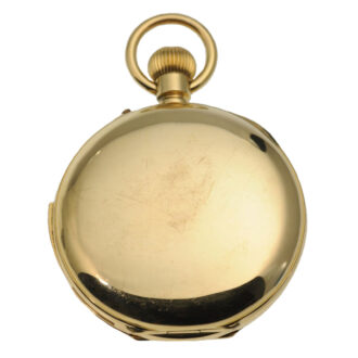 Swiss gold hunting faced repeater pocket watch Circa 1910 Swiss gold hunting faced repeater pocket watch Circa 1910