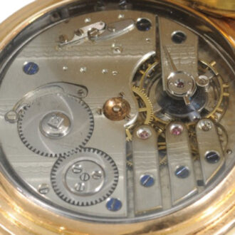Swiss gold repeating watch with two jacquemarts Circa 1900