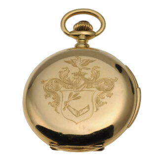 Heavy Swiss gold minute repeating pocket watch circa 1880