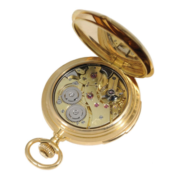 Heavy Swiss gold minute repeating pocket watch circa 1880 Heavy Swiss gold minute repeating pocket watch circa 1880
