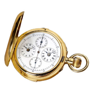Swiss gold complicated lever pocket watch Circa 1890