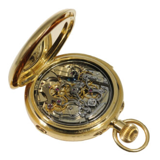 Swiss gold complicated lever pocket watch Circa 1890