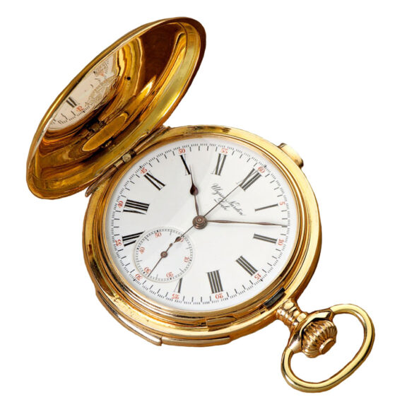 Swiss gold full hunting minute repeating watch Circa 1890