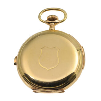 Swiss gold full hunting minute repeating watch Circa 1890