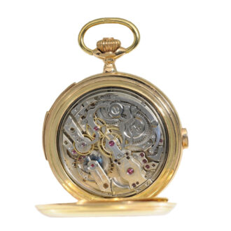 Swiss gold full hunting minute repeating watch Circa 1890