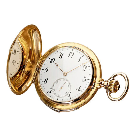Swiss gold minute repeating carillon pocket watch Circa 1900 Swiss gold minute repeating carillon pocket watch Circa 1900