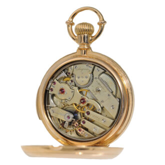 Danish gold open faced five minute repeater Circa 1880