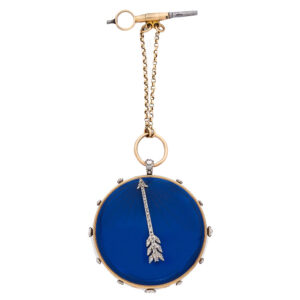 French gold médaillon montre à tact cylinder watch Circa 1800