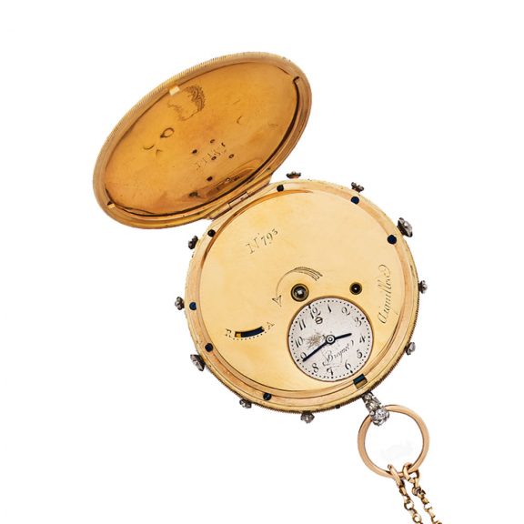 French gold médaillon montre à tact cylinder watch Circa 1800 French gold médaillon montre à tact cylinder watch Circa 1800