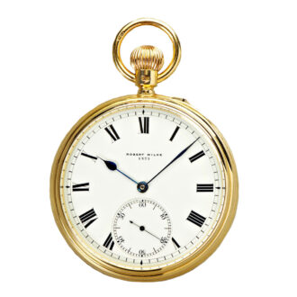 Fine English gold lever with 52½ minute carrousel Circa 1900