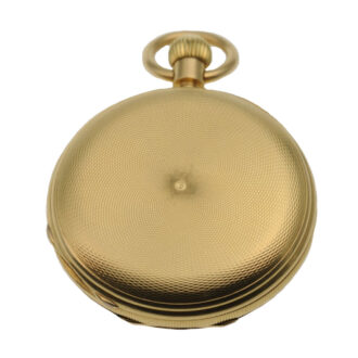 English gold lever with 30h power reserve indicator Circa 1884