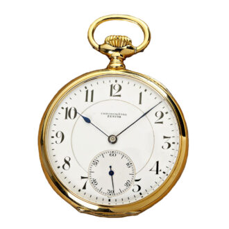 Swiss gold 'best quality' chronometer pocket watch Circa 1920