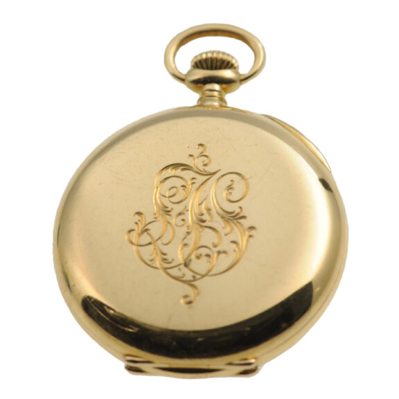 Fine Swiss 18k gold lady's pocket watch Circa 1878 Fine Swiss 18k gold lady's pocket watch Circa 1878