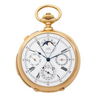 Swiss 18 carat gold complicated watch by Patek Philippe Circa 1907