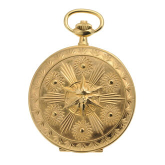 Magnificent Swiss gold decorative pocket watch Circa 1981