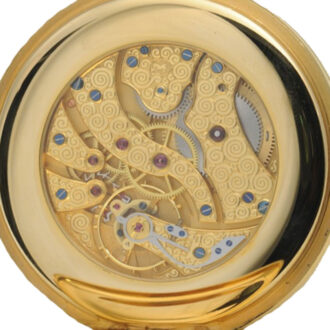 Magnificent Swiss gold decorative pocket watch Circa 1981