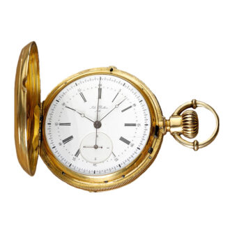 Swiss gold pocket watch for the American market circa 1880