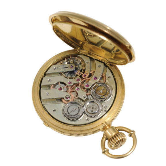 Swiss gold pocket watch for the American market circa 1880 Swiss gold pocket watch for the American market circa 1880