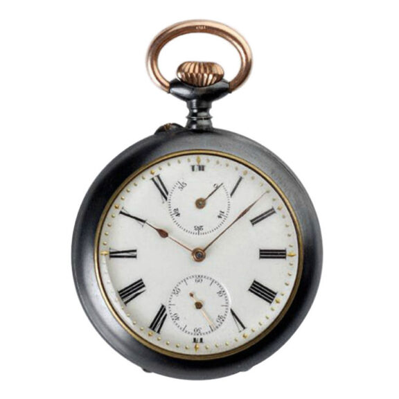 Swiss steel chronometer with 55h power reserve Circa 1900