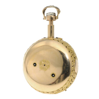 English gold double cased repeating cylinder watch Circa 1790