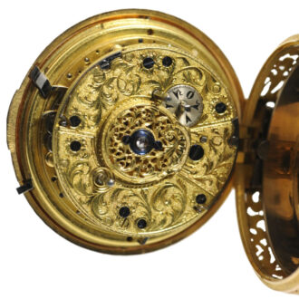 English gold double cased repeating cylinder watch Circa 1790