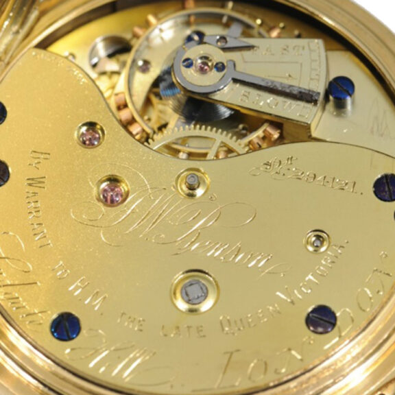 English gold lever chronograph pocket watch Circa 1890 English gold lever chronograph pocket watch Circa 1890