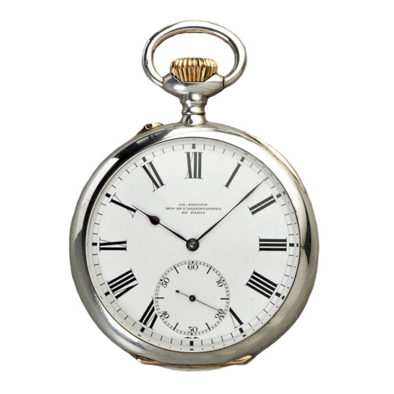 French silver observatory chronometer watch Circa 1890