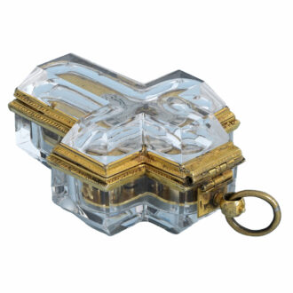 French rock crystal and gilt cross-shaped watch Circa 1630