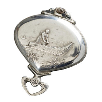 Swiss silver triangle shaped pocket watch Circa 1910