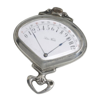 Swiss silver triangle shaped pocket watch Circa 1910