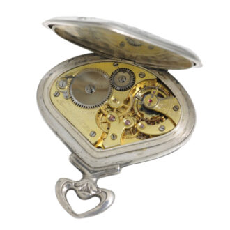 Swiss silver triangle shaped pocket watch Circa 1910