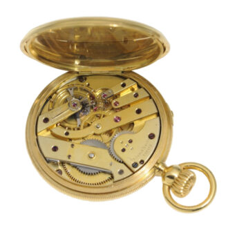 Swiss gold watch with date and week indicators Circa 1860