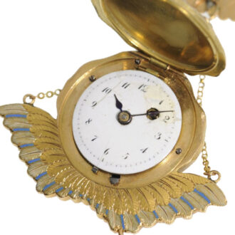 Swiss form pendant watch "The winged Cherubs" Circa 1810 Swiss form pendant watch "The winged Cherubs" Circa 1810