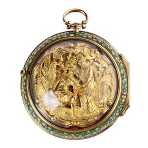 English brass/gilt Repousse verge pocket watch Circa 1778