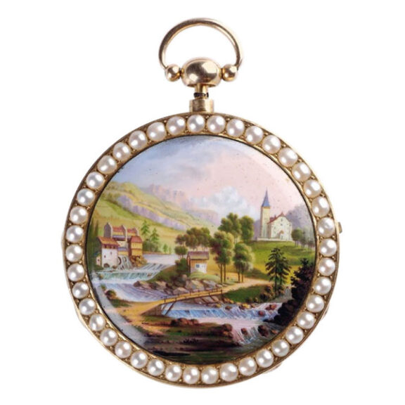 Swiss gold quarter repeating watch Circa 1815