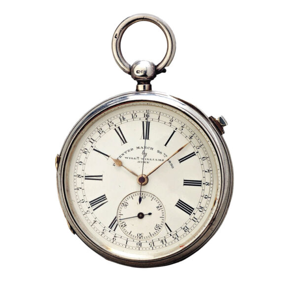 English silver open faced lever deck watch Circa 1890 English silver open faced lever deck watch Circa 1890