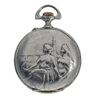 Swiss silver open faced marksman’s pocket watch Circa 1910 Swiss silver open faced marksman’s pocket watch Circa 1910