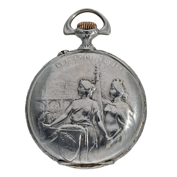 Swiss silver open faced marksman’s pocket watch Circa 1910 Swiss silver open faced marksman’s pocket watch Circa 1910