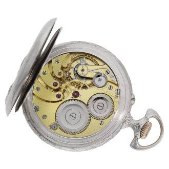 Swiss silver open faced marksman’s pocket watch Circa 1910 Swiss silver open faced marksman’s pocket watch Circa 1910